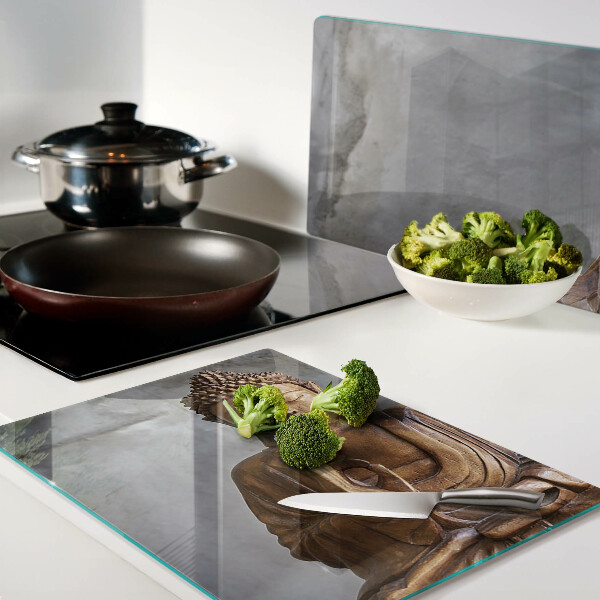 Szklana deska do krojenia Buddha w medytacji