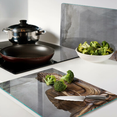 Szklana deska do krojenia Buddha w medytacji