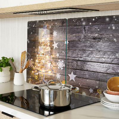 Snijplanken van glas Kerstboom met versieringen