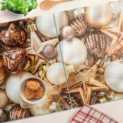 Snijplanken van glas Kerstversieringen en kerstballen