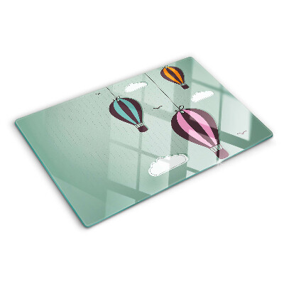 Szklana deska do krojenia Balony na gorące powietrze