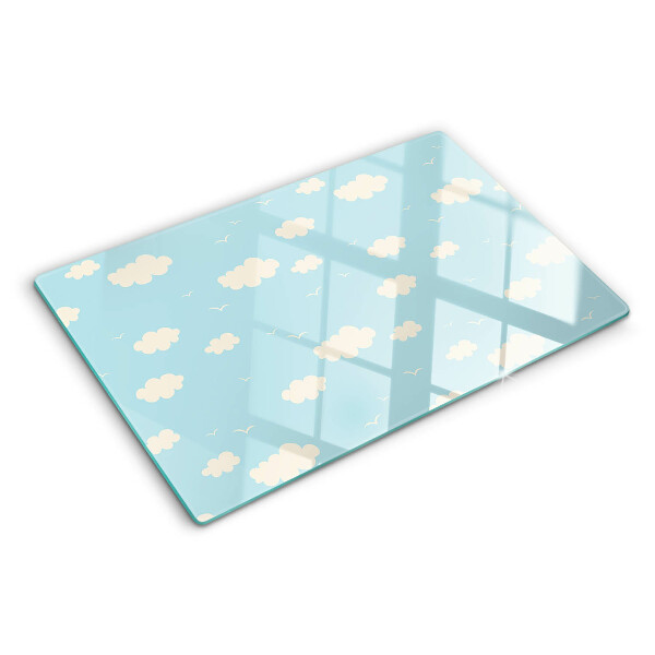 Deska kuchenna szklana Chmurki na niebie