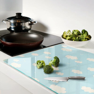 Deska kuchenna szklana Chmurki na niebie