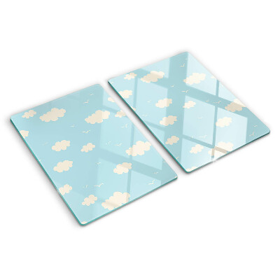 Deska kuchenna szklana Chmurki na niebie