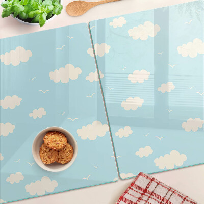 Deska kuchenna szklana Chmurki na niebie