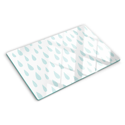 Deska kuchenna szklana Krople deszczu