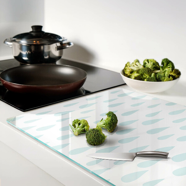 Deska kuchenna szklana Krople deszczu