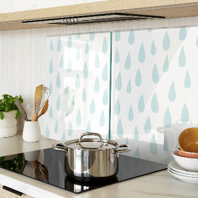 Snijplanken van glas Regendruppels