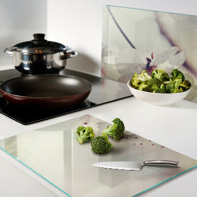 Snijplanken glas Bloemen op een geometrische achtergrond