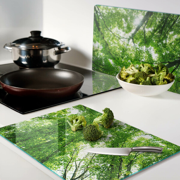 Deska kuchenna szklana Lasy i zieleń drzew