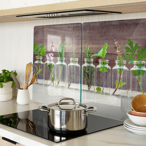 Deska kuchenna szklana Rośliny w butelkach