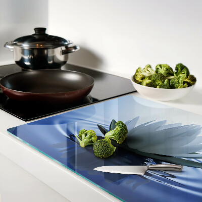 Szklana deska do krojenia Lilia wodna na tle wody