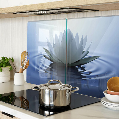 Szklana deska do krojenia Lilia wodna na tle wody