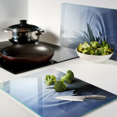 Szklana deska do krojenia Lilia wodna na tle wody