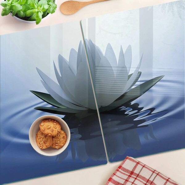 Szklana deska do krojenia Lilia wodna na tle wody