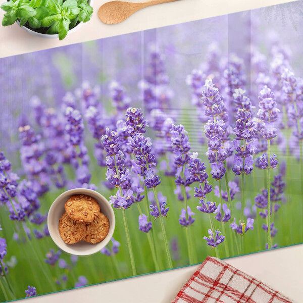 Szklana deska kuchenna Lawendowe pole