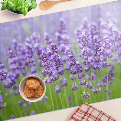 Szklana deska kuchenna Lawendowe pole