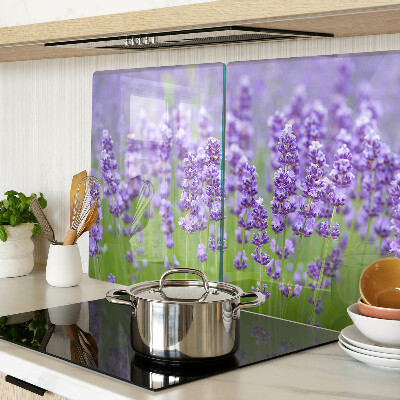 Szklana deska kuchenna Lawendowe pole