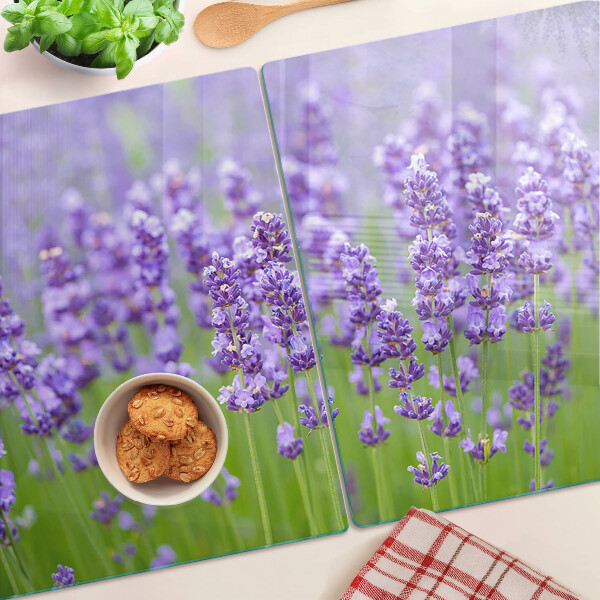 Szklana deska kuchenna Lawendowe pole