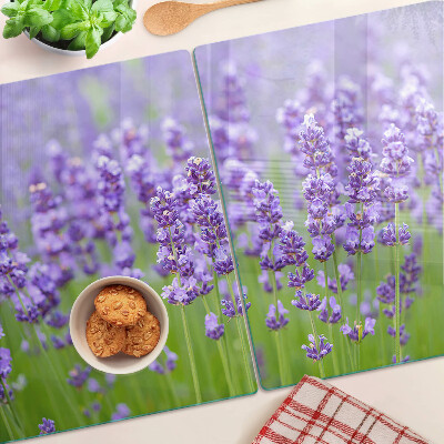 Szklana deska kuchenna Lawendowe pole