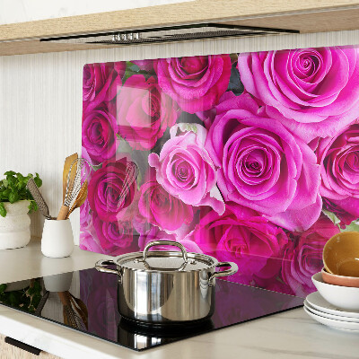 Szklana deska do krojenia Róże w odcieniach różu