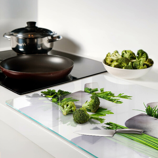 Deska kuchenna szklana Zioła w doniczkach