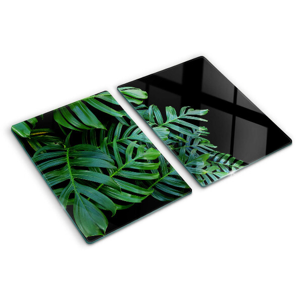 Szklana deska do krojenia Liście tropikalne