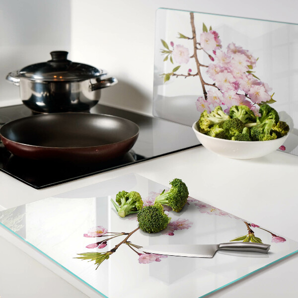 Szklana deska kuchenna Kwiat wiśni wiosenny