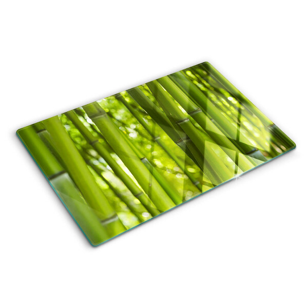 Szklana deska kuchenna Las bambusowy