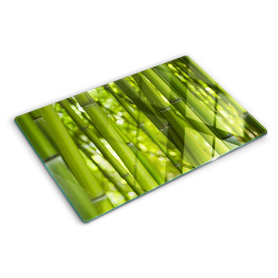 Szklana deska kuchenna Las bambusowy