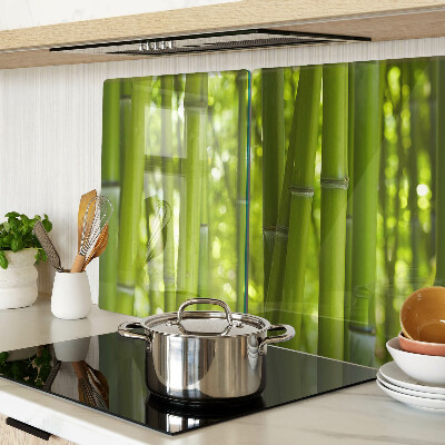 Szklana deska kuchenna Las bambusowy