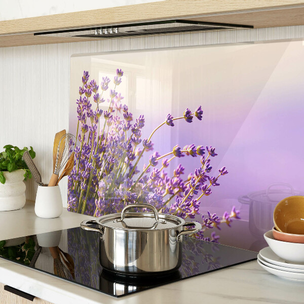 Szklana deska do krojenia Lawendowe kwiaty w oknie