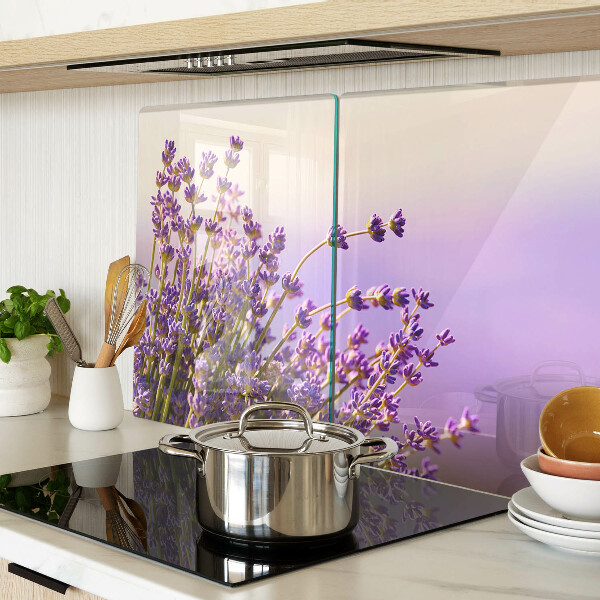 Glazen snijplanken Lavendelbloemen in het raam