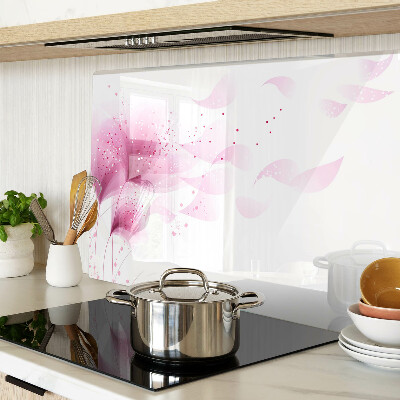 Snijplanken glas Bloemen in verschillende tinten roze