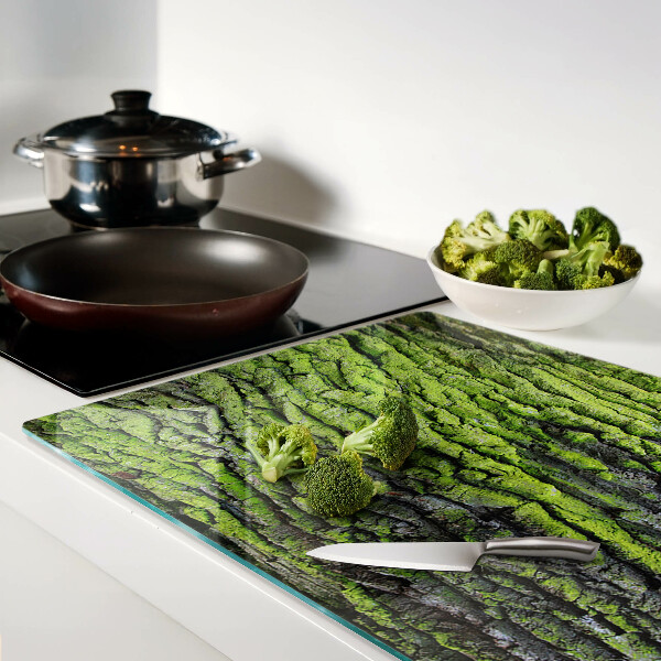 Glazen snijplanken Groene boomschors