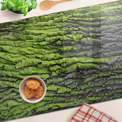 Szklana deska kuchenna Zielona kora drzewa