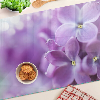 Glazen snijplanken Bloemen in paarse tinten