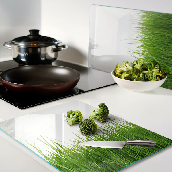 Szklana deska kuchenna Trawa w słońcu