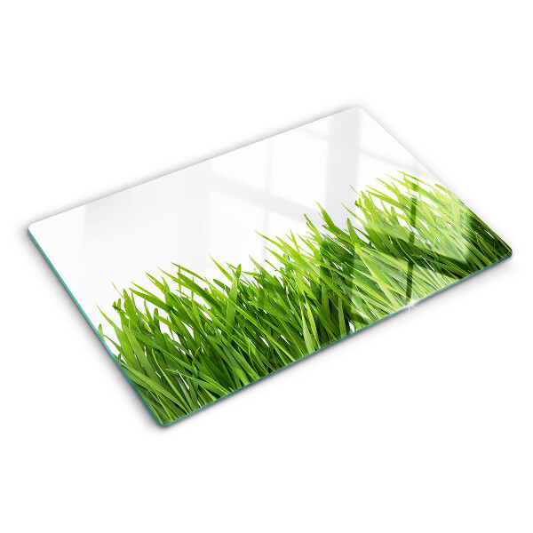 Snijplanken van glas Groen gras