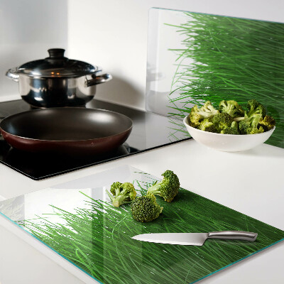 Szklana deska kuchenna Trawa w słońcu