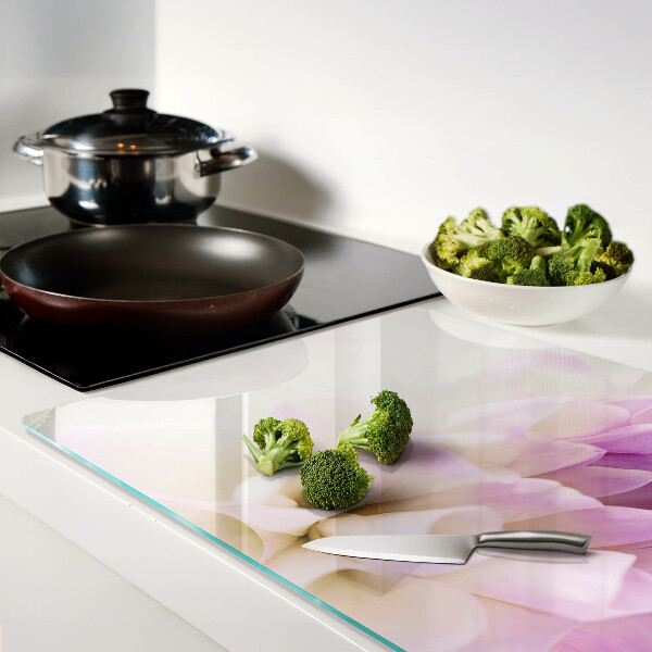 Deska kuchenna szklana Kwiatowa kompozycja w odcieniach fioletu