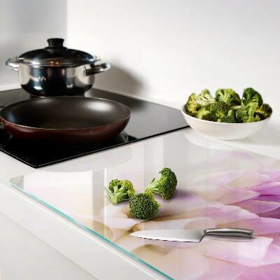 Deska kuchenna szklana Kwiatowa kompozycja w odcieniach fioletu