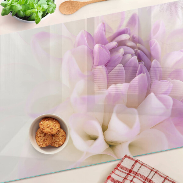 Deska kuchenna szklana Kwiatowa kompozycja w odcieniach fioletu