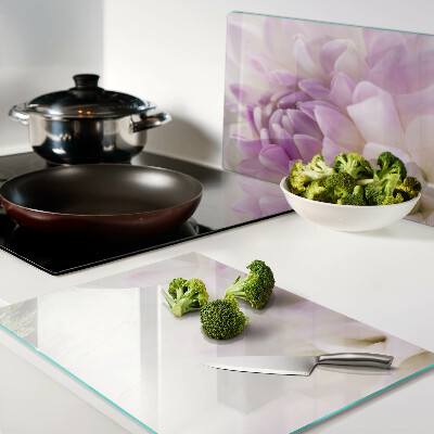 Deska kuchenna szklana Kwiatowa kompozycja w odcieniach fioletu