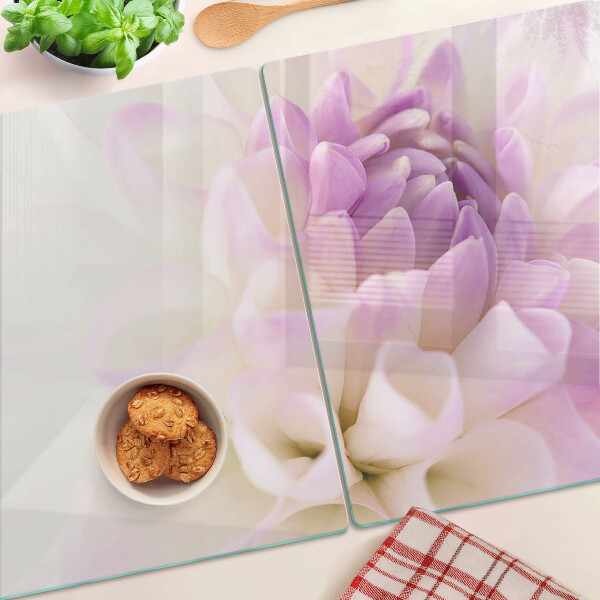 Deska kuchenna szklana Kwiatowa kompozycja w odcieniach fioletu