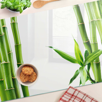 Szklana deska do krojenia Bamboo w zielonych odcieniach