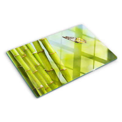 Glazen snijplanken Bamboe en vlinderontwerp