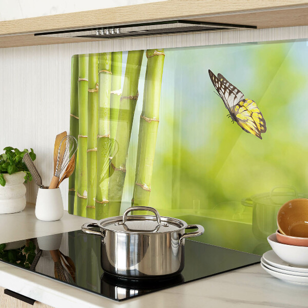 Glazen snijplanken Bamboe en vlinderontwerp