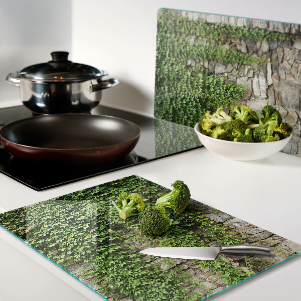 Szklana deska do krojenia Zielona ściana z mchem