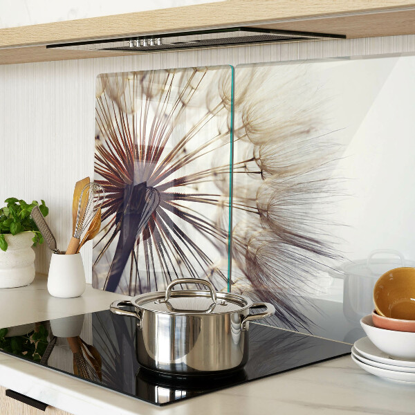 Szklana deska kuchenna Dmuchawce w świetle